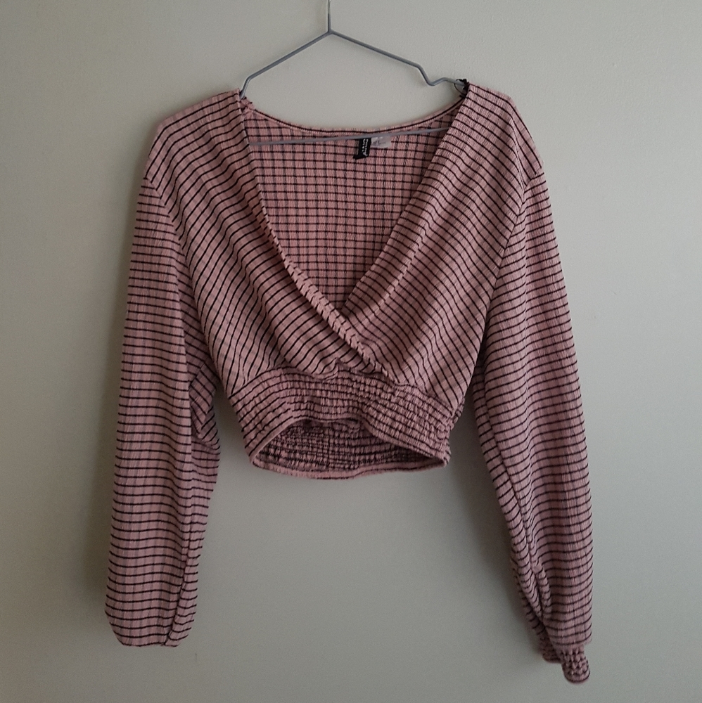 H&M long sleeved crop top
